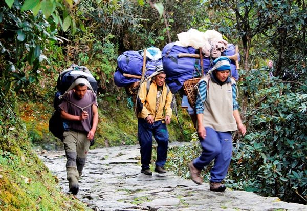 Porters for Ama Dablam Base Camp Trek